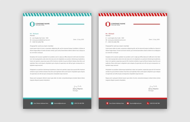 PSD gratis psd moderne zakelijke briefpapiersjabloon