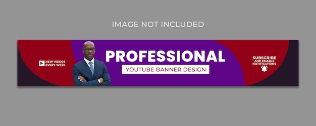 PSD gratis psd psd professionele youtube banner cover ontwerp sjabloon