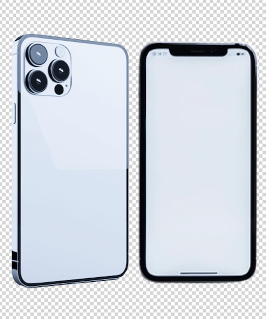 Gratis PSD PSD realistisch mobiel apparaat geïsoleerd op transparante achtergrond U kunt gebruiken voor uw mockup