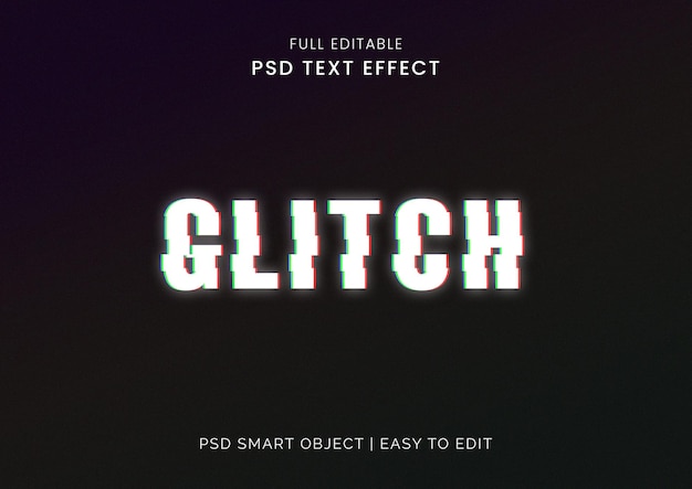 GRATIS PSD RGB-glitch-teksteffect