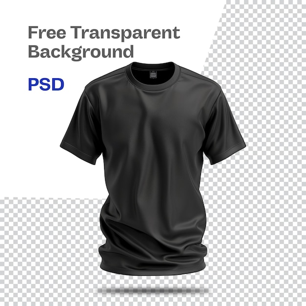 PSD gratis psd zwart mock shirt