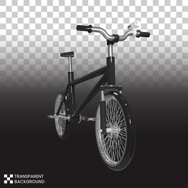 Gratis psd zwarte 3d fiets