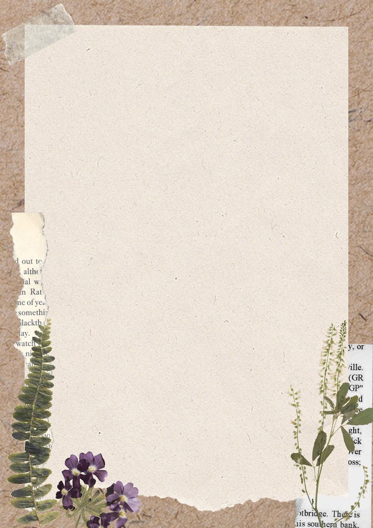 PSD gratis vector vintage notitie papier plakboek sjabloon achtergrond