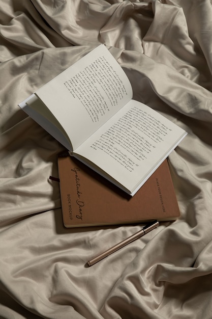 gratitude diary indoors mockup
