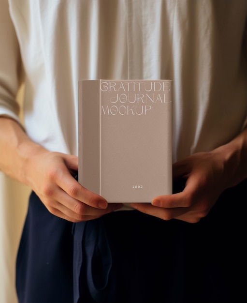 PSD gratitude diary mockup