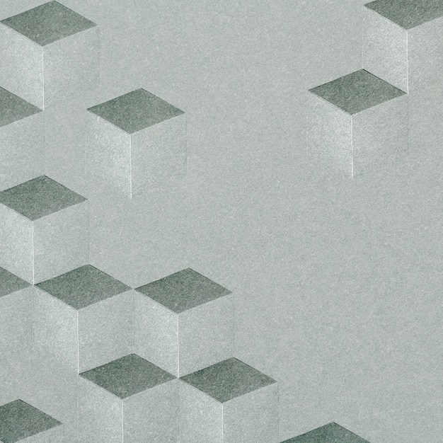PSD gray cubic patterned background