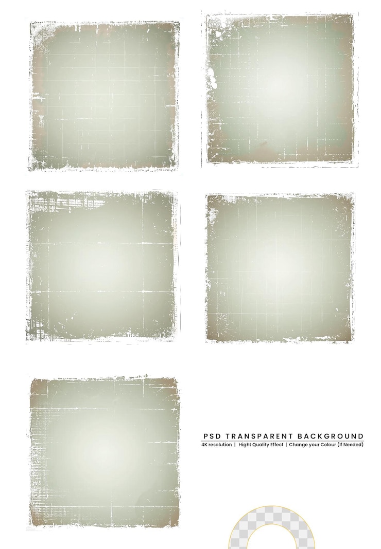 PSD 透明背景上的灰色灰色