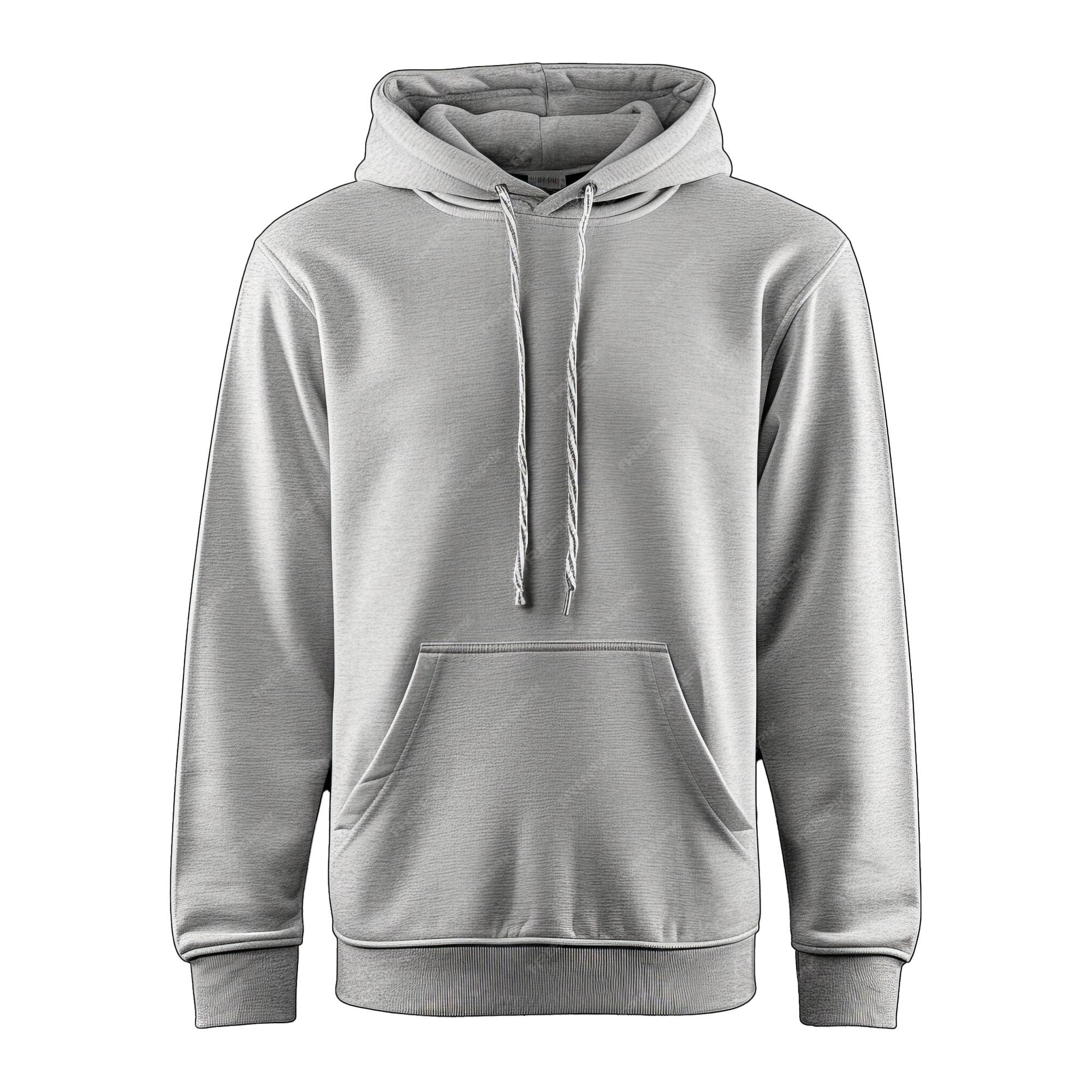 Premium PSD Gray hoodie template Premium PSD Gray hoodie template