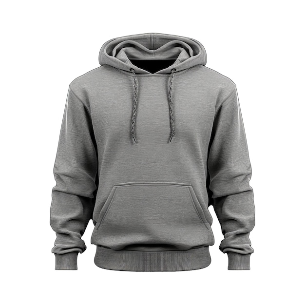 PSD gray hoodie template