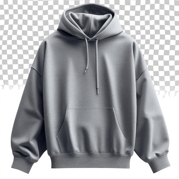 PSD a gray hoodie with the word  on it