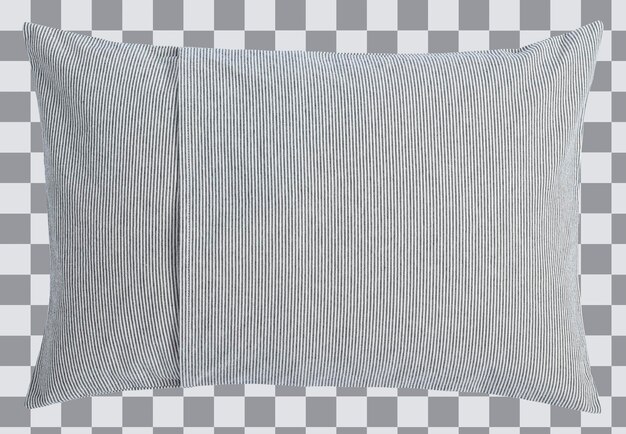 A gray pillow with a white border and the word home on it.