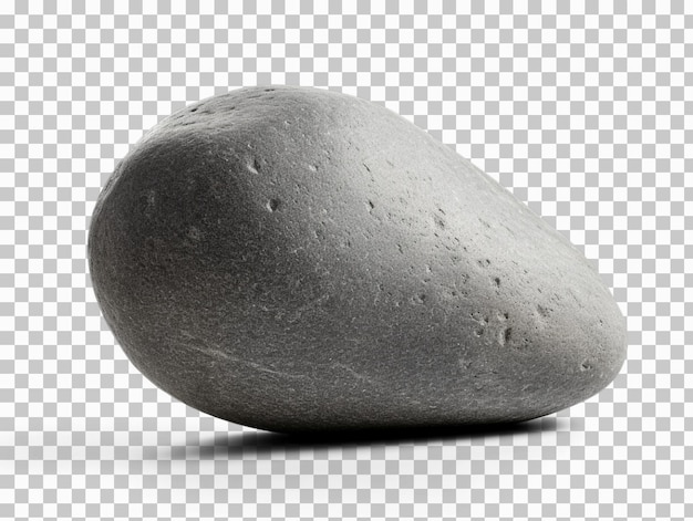 PSD gray stone isolated on transparent or white background png