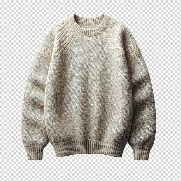 PSD a gray sweater with a zipper on it