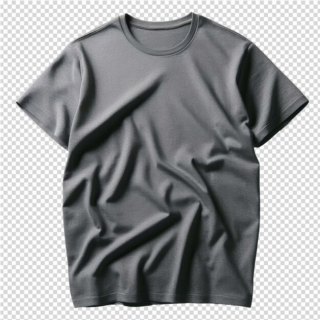 A gray t shirt with a gray design on the front