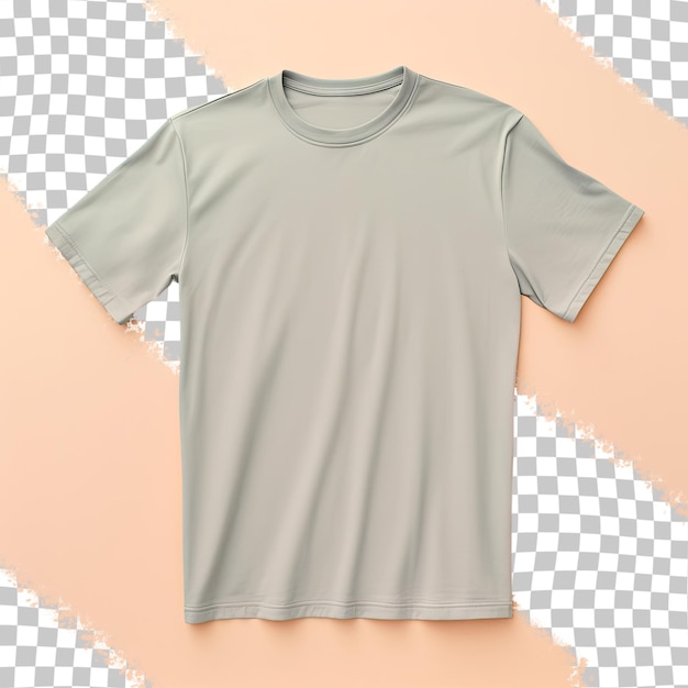 A gray t - shirt with a white t - shirt that says 