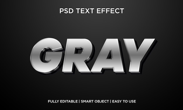 PSD effetto testo grigio