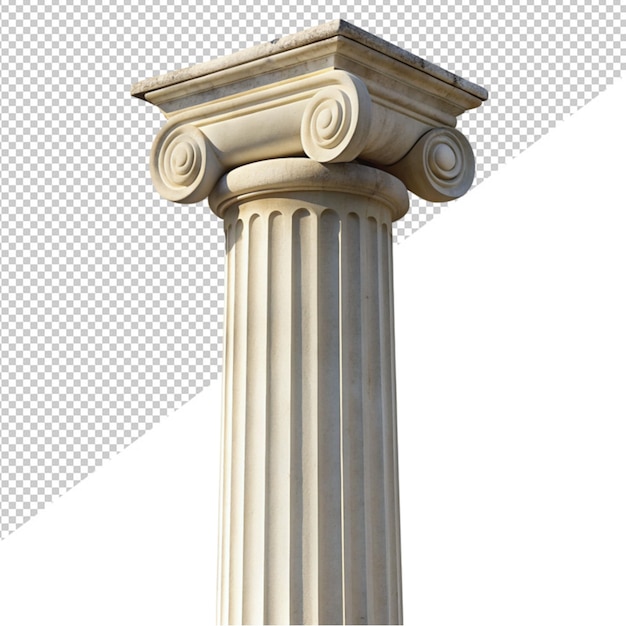 PSD greek pillar on transparent background