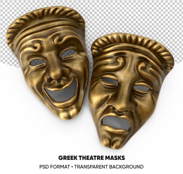 PSD maschere teatrali greche