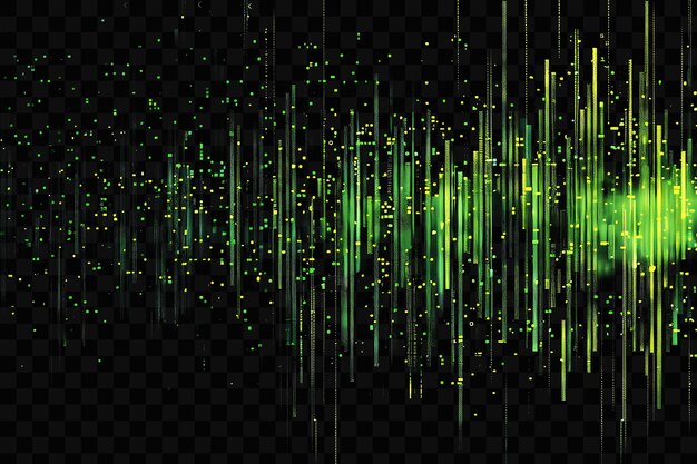 PSD a green abstract background with the green glow of the lines