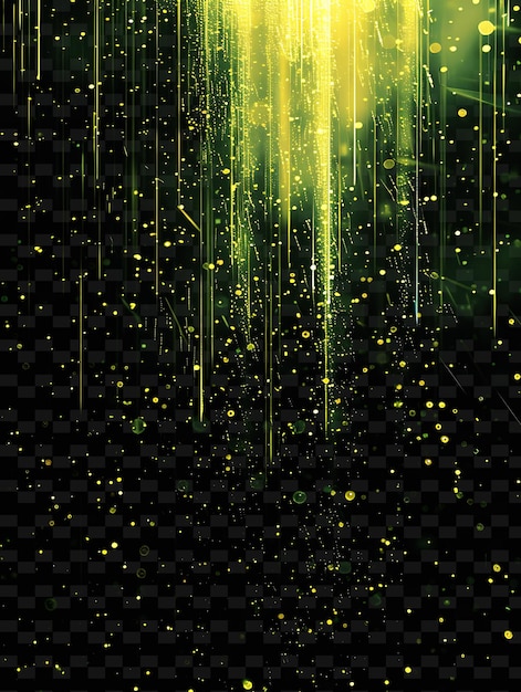 PSD a green abstract background with yellow stars and the words quot glow in the dark quot