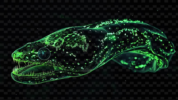 The green alien fish is a creature that is called the alien