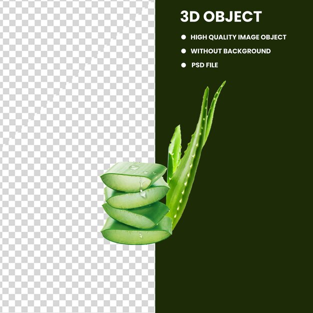 PSD green aloe vera