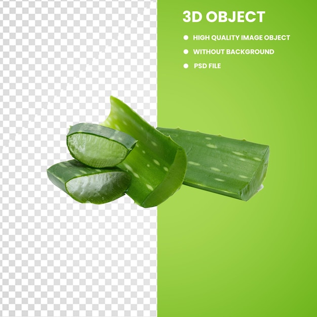 PSD green aloe vera