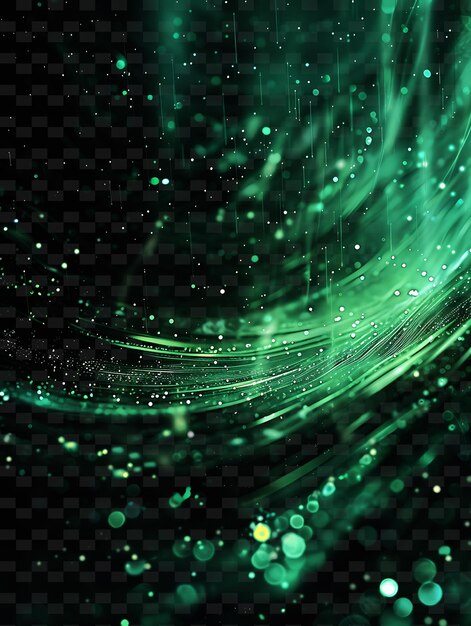 PSD green and black abstract background with a green and blue glitter