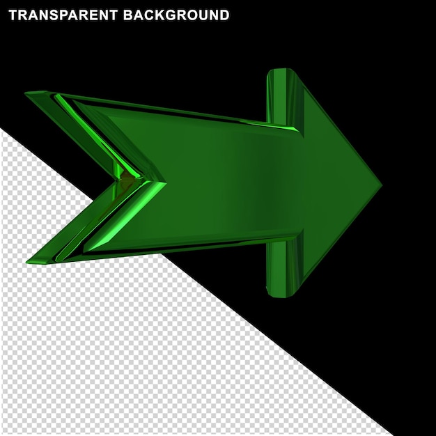 PSD green arrow