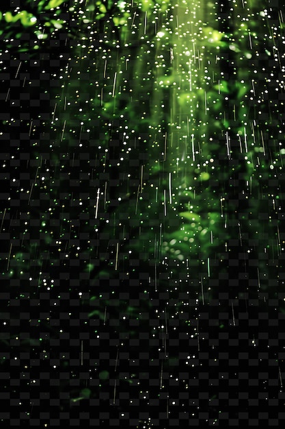 PSD a green background with rain drops on it