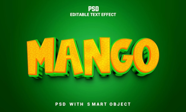 A green background with the word mango on it