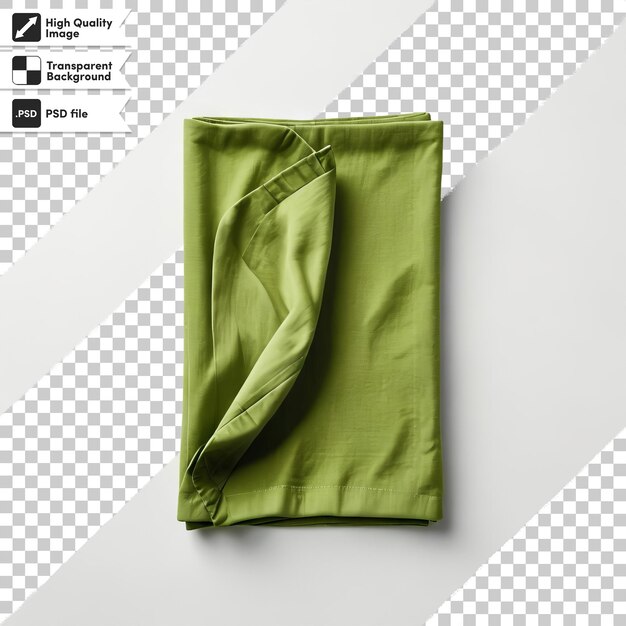 PSD a green bag with a black label that says quot t quot on it