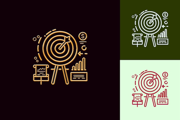 PSD a green and black background with a drawing of a circle with a line of numbers
