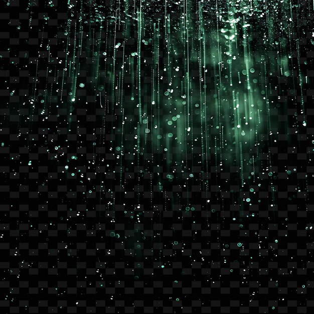 PSD a green and black background with a water droplet