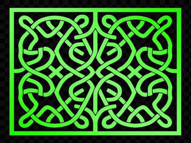 PSD a green and black pattern with a green border