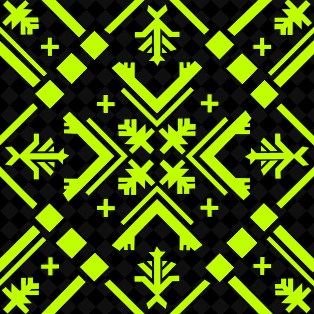 A green and black pattern with the word quot snow quot on the black background