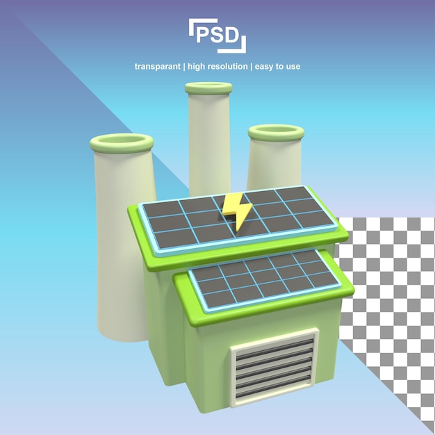 PSD a green and blue background with a solar panel on the top.