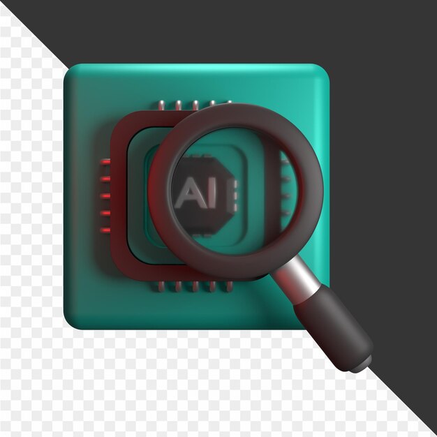 a green and blue electronic device with a magnifying glass