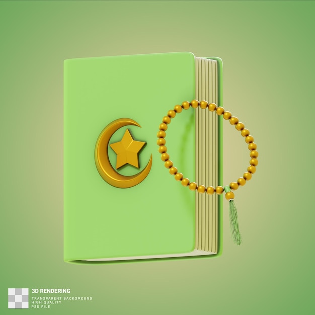 Un libro verde con sopra una stella d'oro e una stella d'oro.
