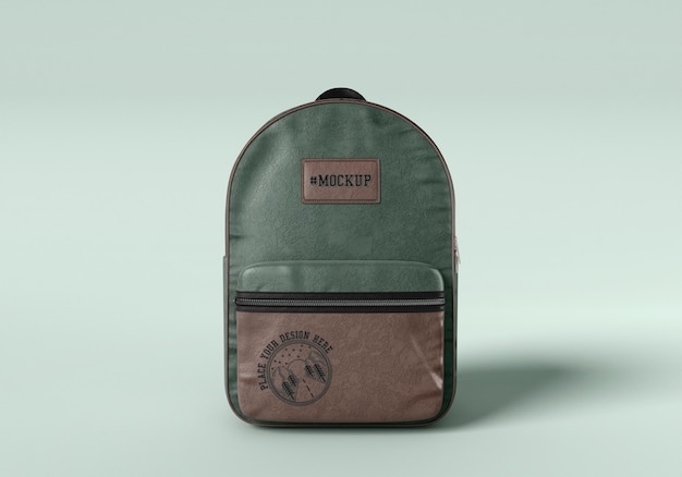 PSD green and brown backpack