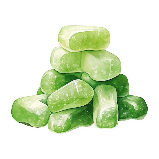 PSD green candy