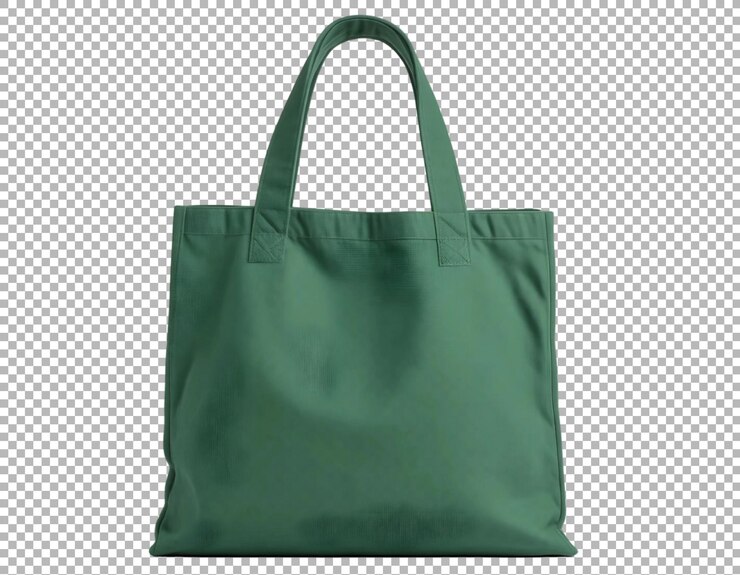 Green Canvas Tote Bag