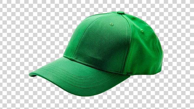 Green cap isolated on transparent background