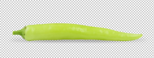 PSD green chili pepper on alpha layer