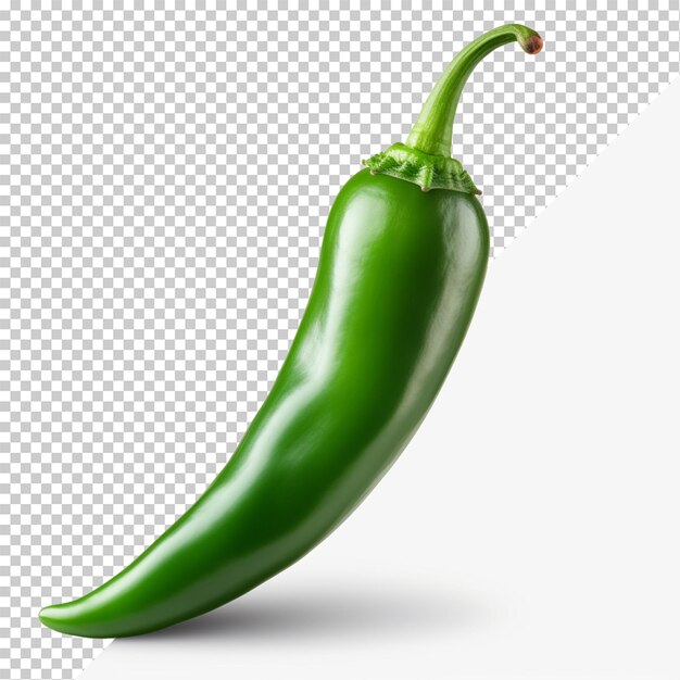 Premium PSD | Green chilli isolated on transparent background