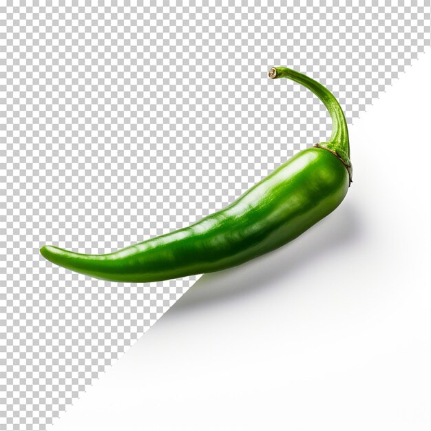 Premium PSD | Green chilli isolated on transparent background