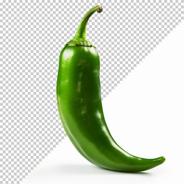 Premium PSD | Green chilli isolated on transparent background
