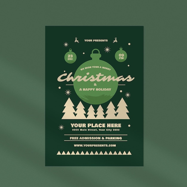 Green Christmas Flyer