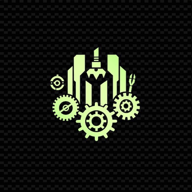 A green cog with the word gears on it