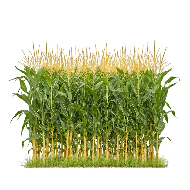 green cornfield with ripe stalks ideal for agriculture farming and nature concepts